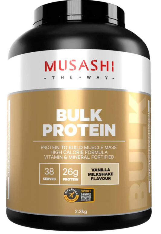 Musashi Bulk Protein Powder 2.3kg Vanilla