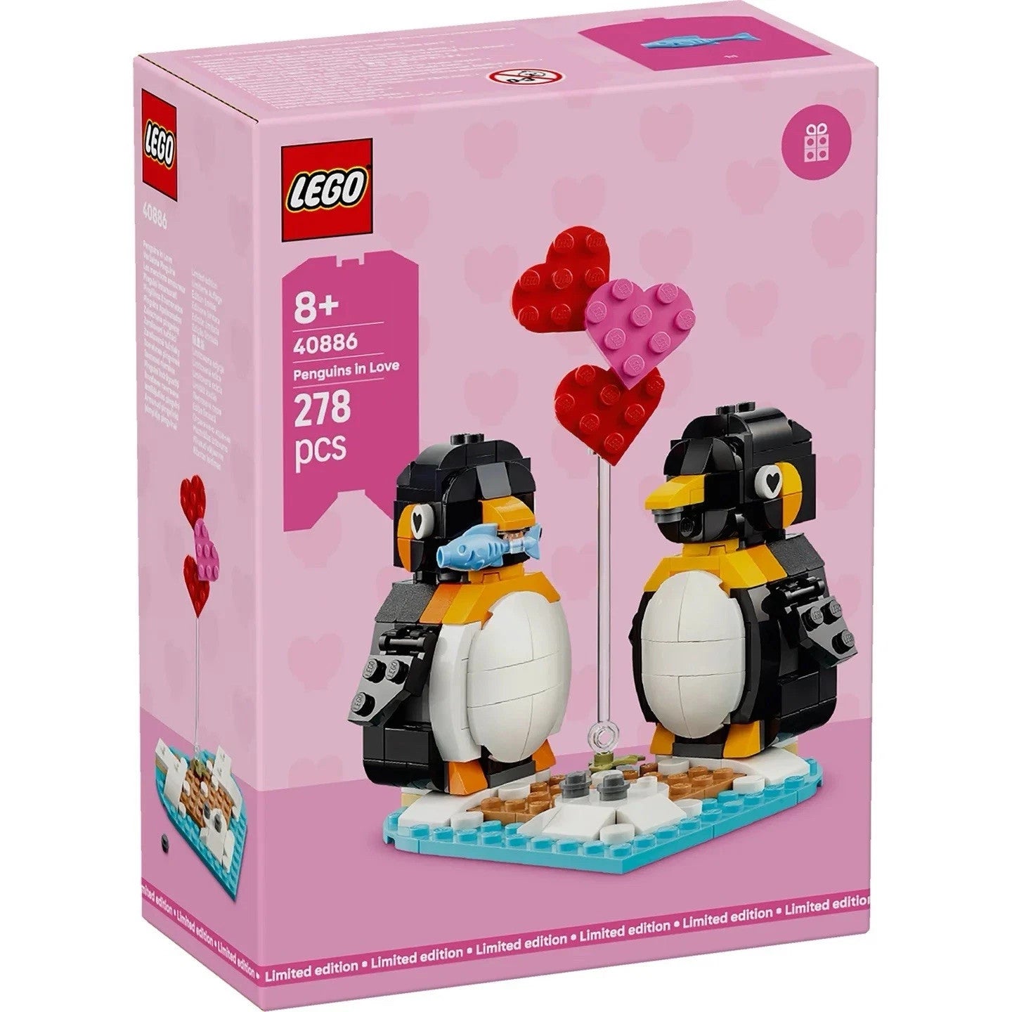 LEGO 40886 Seasonal Penguins in Love - Valentine's Day Gift