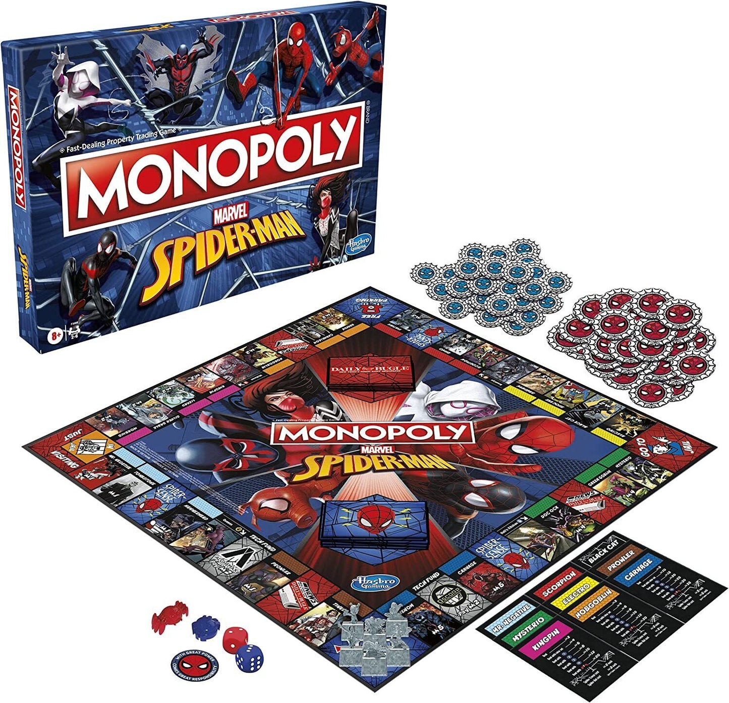 Monopoly Marvel Spider-Man Edition Board Game Brand New