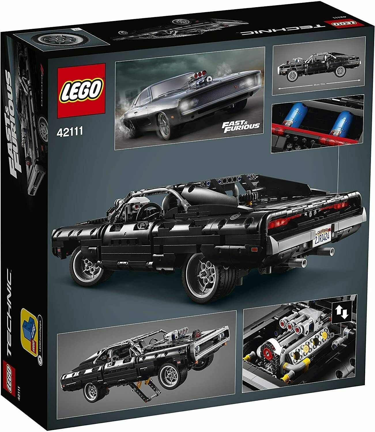 LEGO 42111 Technic Fast & Furious Dom’s Dodge Charger R/T Race Car Building Set