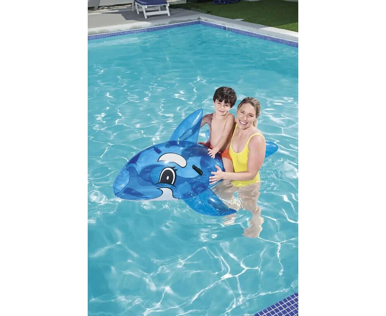 Inflatable Whale Pool Toy Ride On Float Water Play Ride On Swimming Pool Rider