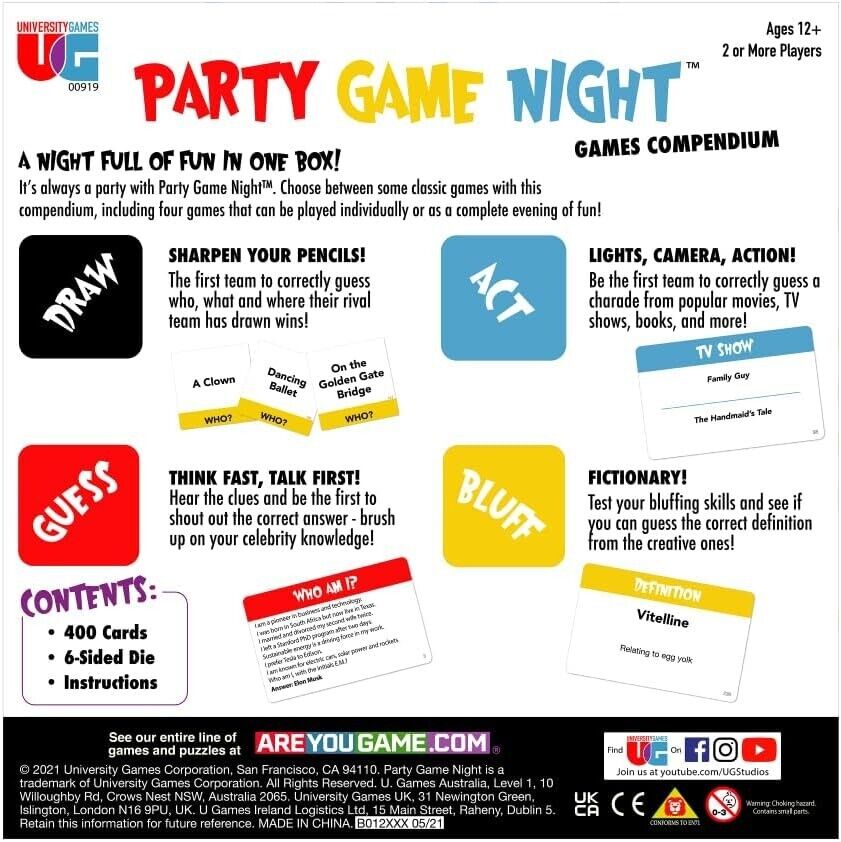 Party Games Night Game Compendium