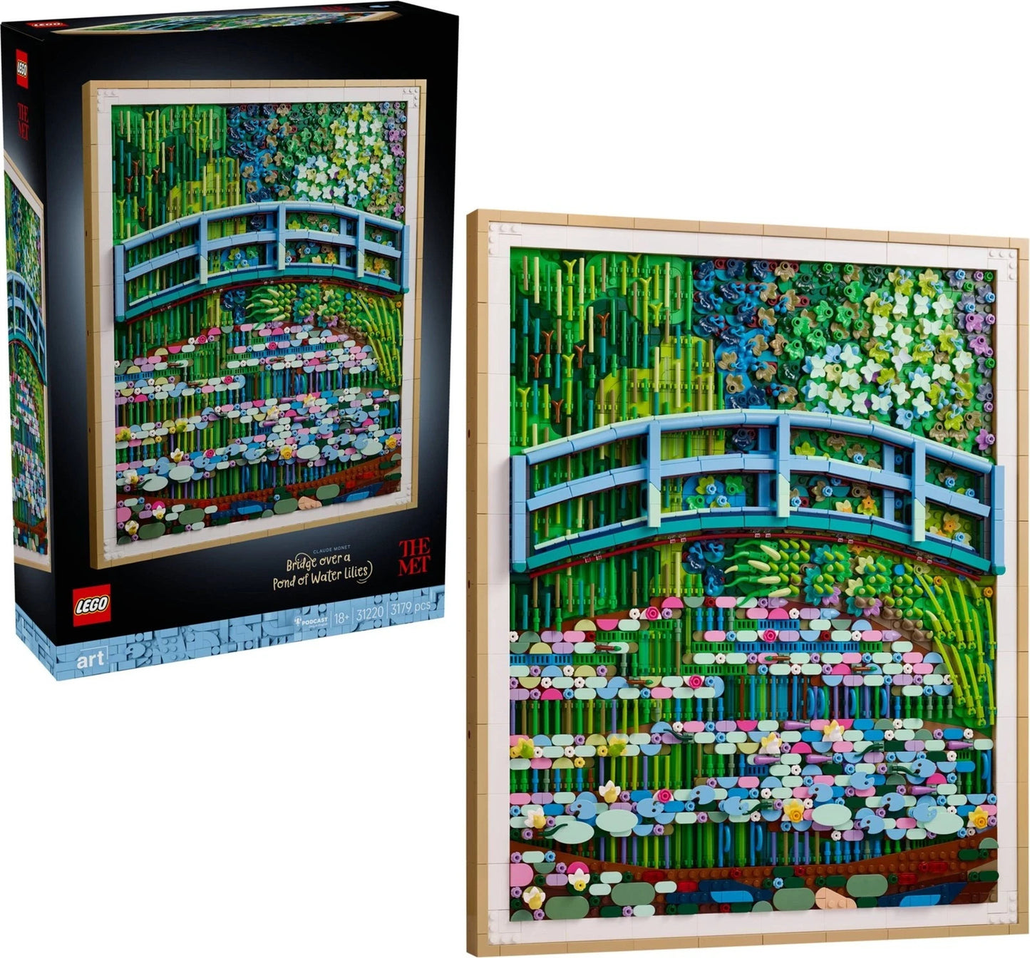 LEGO 31220 ART Claude Monet - Bridge over a Pond of Water Lilies