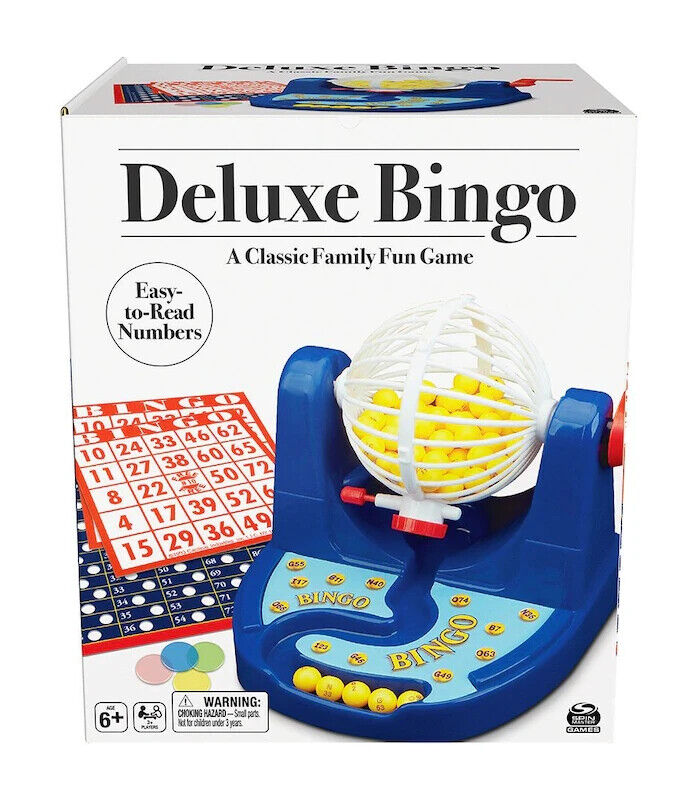 Wire Cage Bingo Game Set 75 Balls  Machine Rotary 17 Cards 150 Markers