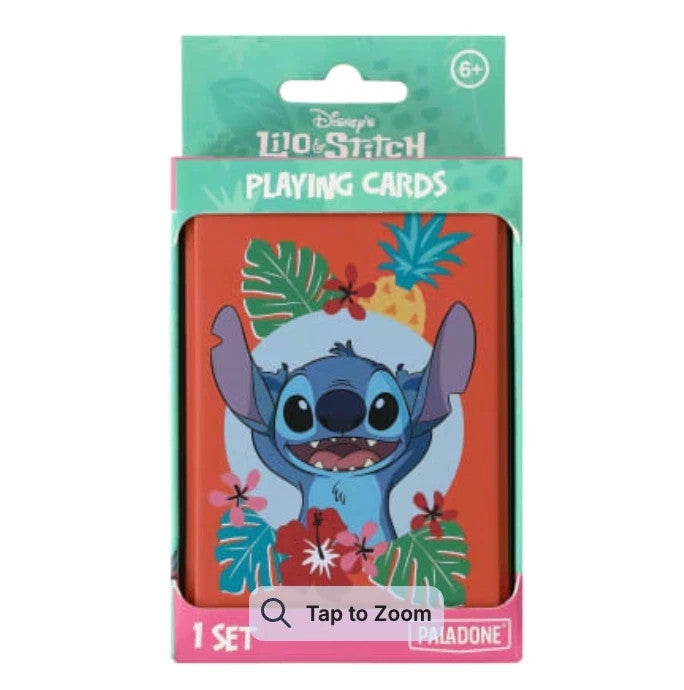 Paladone Playing Cards Disney Lilo & Stitch Storage Tin & Standard Deck NEW