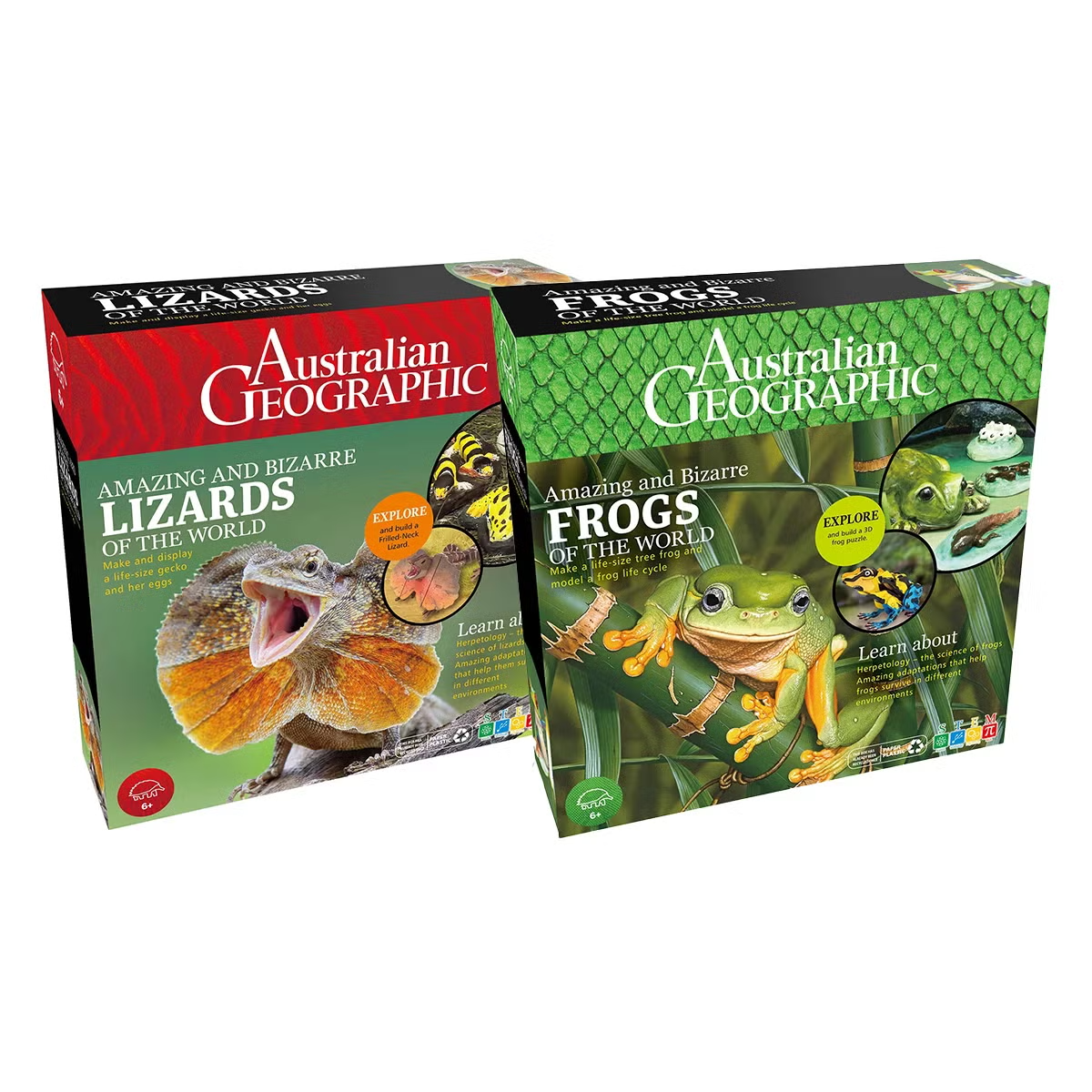 Australian Geographic Extreme Animals Kit 2 Packs – Lizards/Frogs
