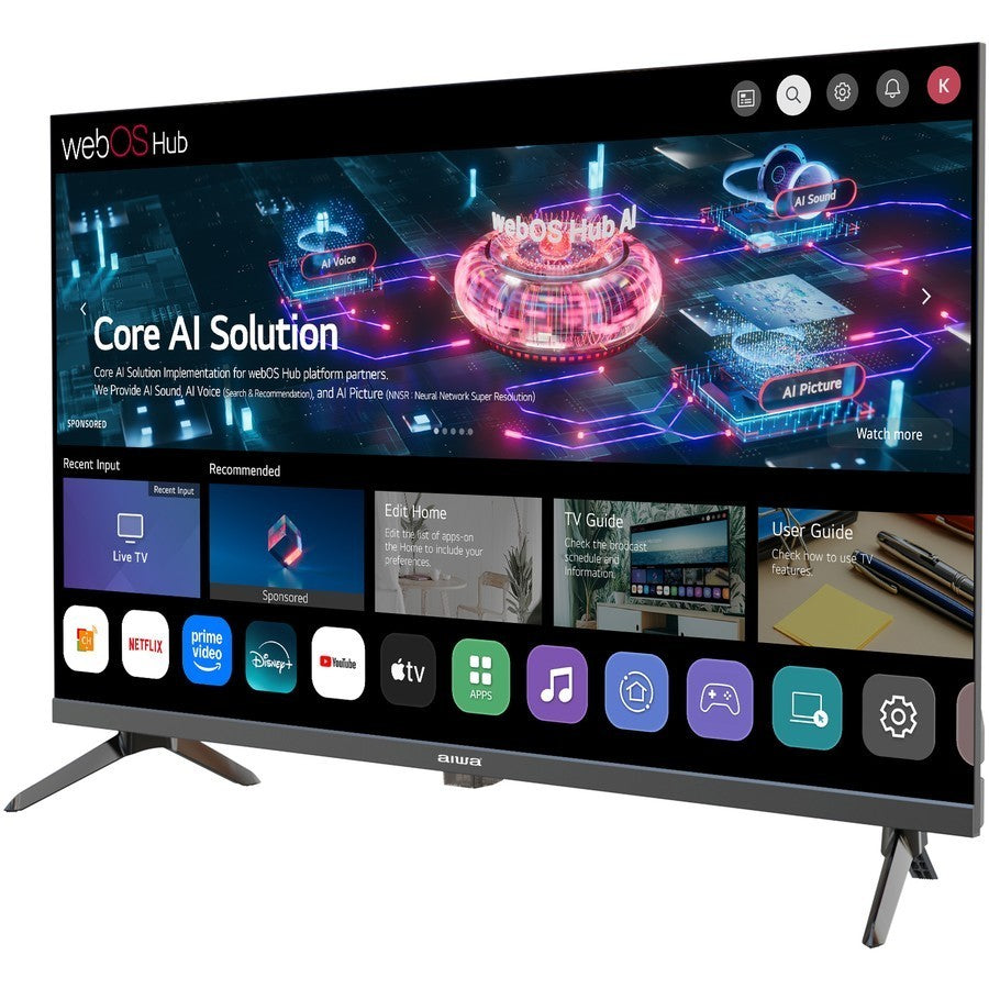 AIWA 32" LED WebOS ThinQ AI Smart HD TV Dolby Audio 12V Caravan Adapter