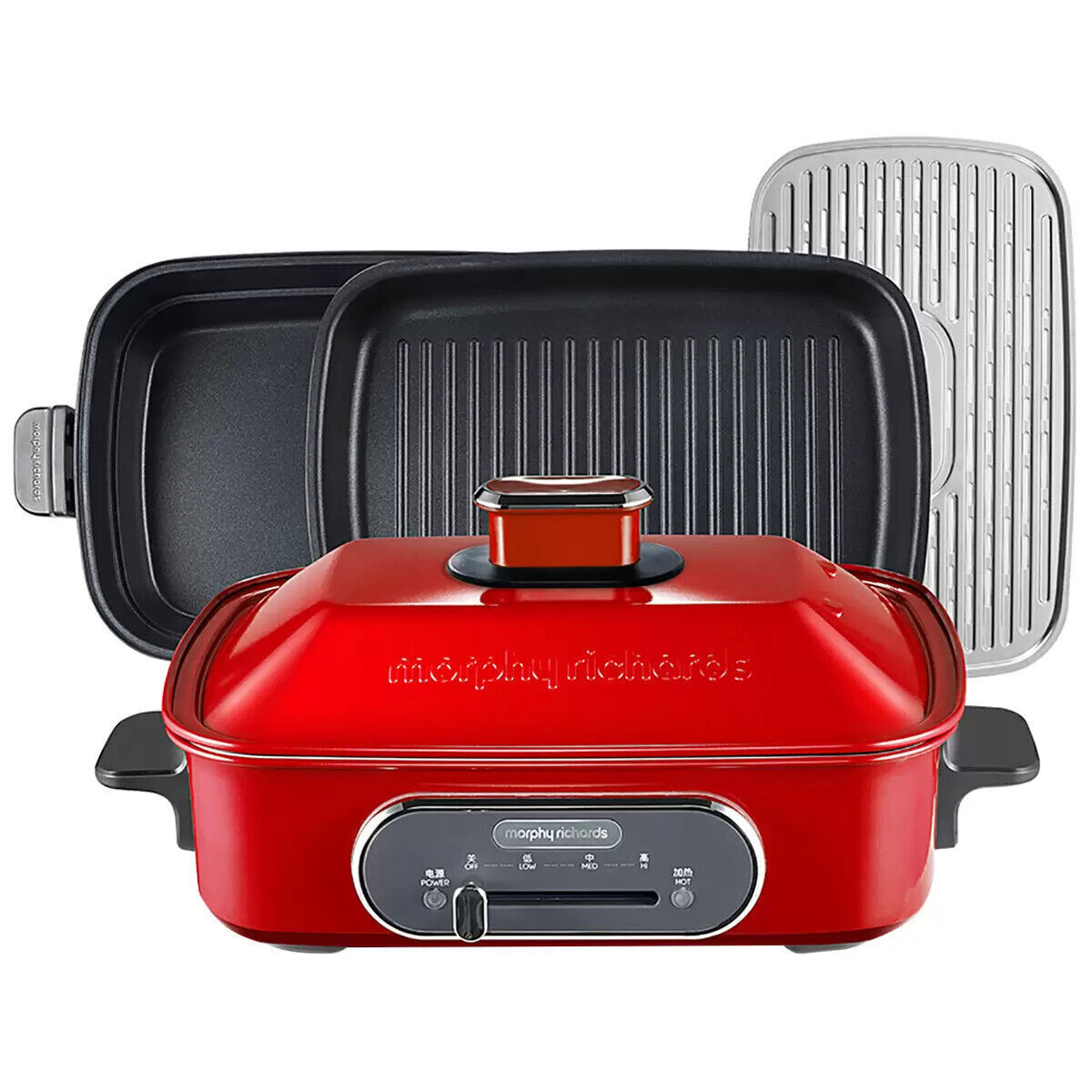 Morphy Richards 3-in-1 Cooking Pot Multifunction Grill Steam Slow Non Stick