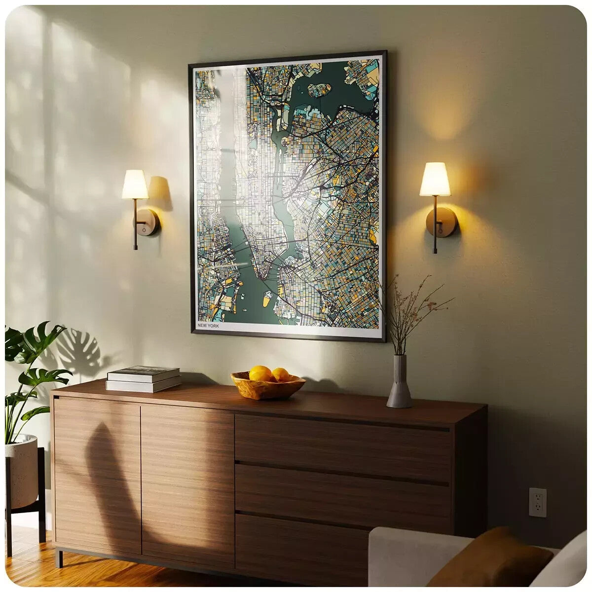 Globe LED Wall Sconce Wireless Light 2 Pack 2700K Colour Temperature