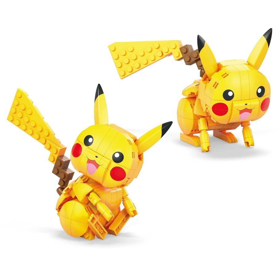 MEGA Pokémon Pikachu Building Set With 211 Pieces Poseable Limbs New Pokemon