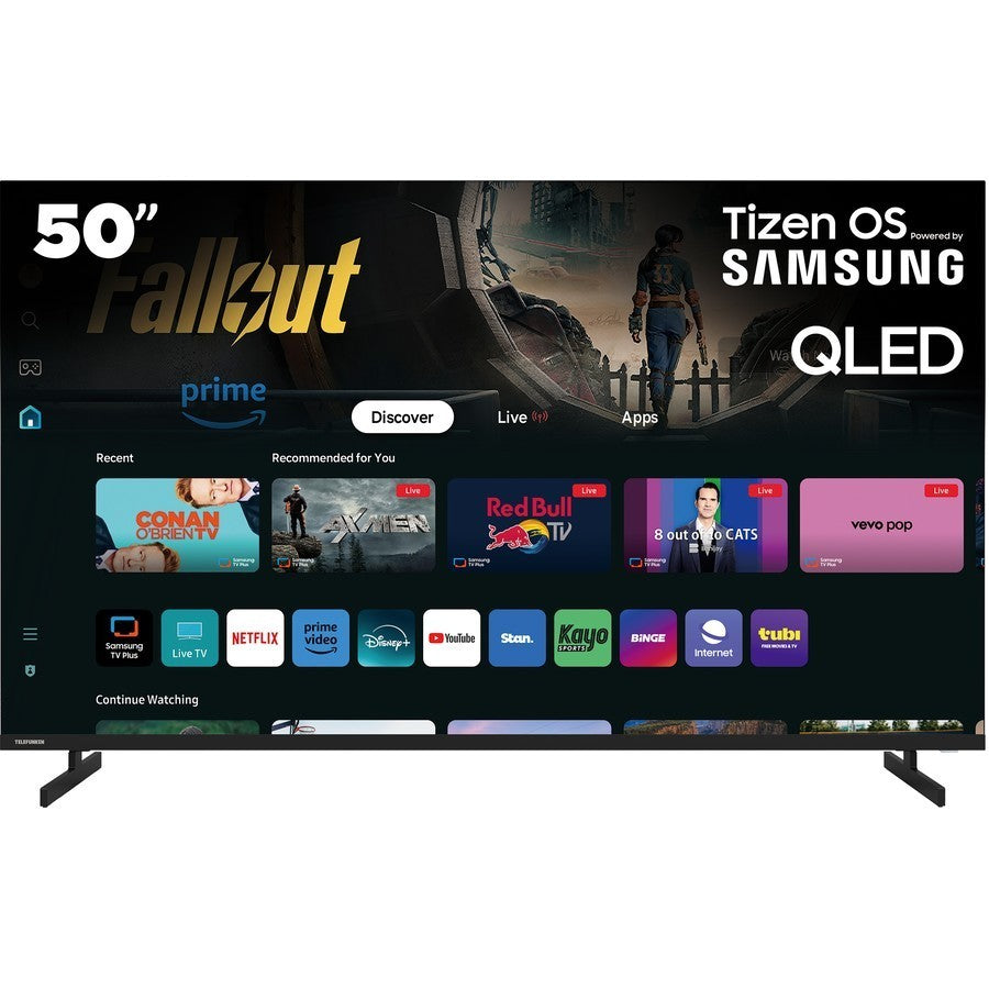 Telefunken 43'' Full HD 1080P QLED Tizen Smart TV Powered by SAMSUNG TV Plus