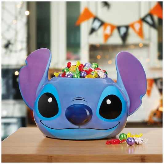 Disney Stitch Halloween Treat Bowl Ceramic Candy Bowl Party Decor Collectible