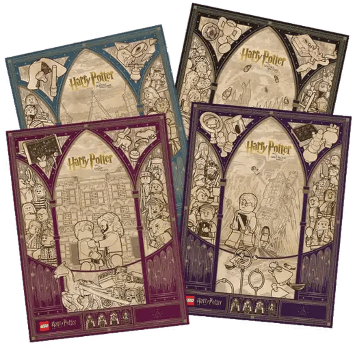 LEGO Insider Harry Potter 5009085 Art Print Posters 2nd Edition 5-8 Set of 4