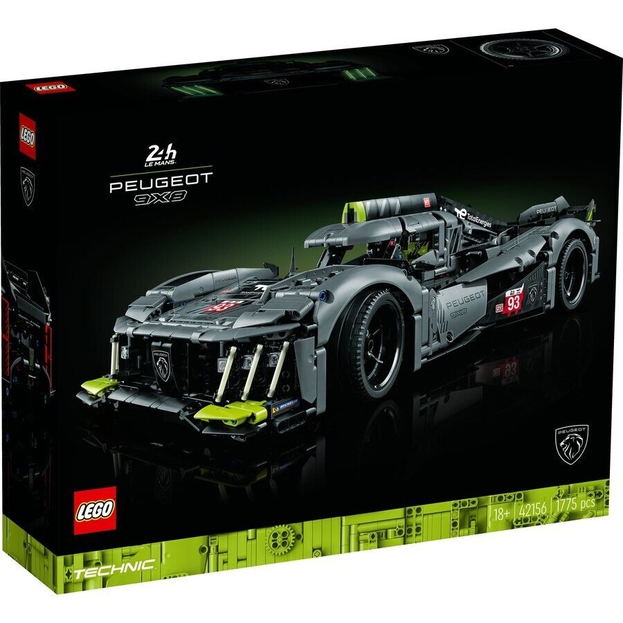 LEGO Technic Peugeot 9X8 Hybrid Hypercar (42156) Celebrate 100 years of  Le Mans