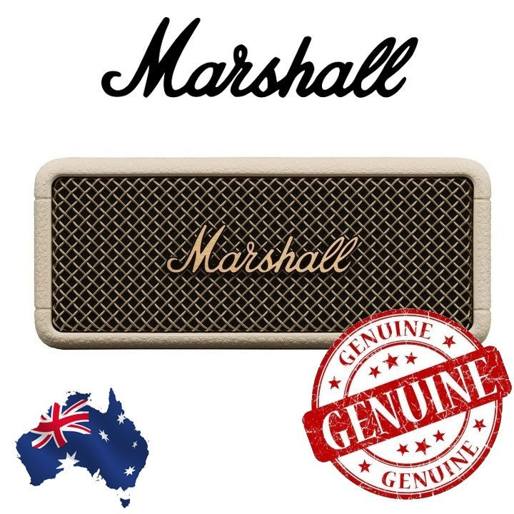 Genuine Marshall Emberton 3 Wireless Bluetooth Portable Speaker (cream) AU Stock