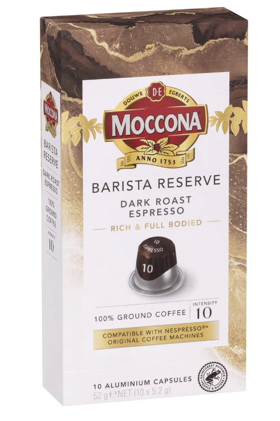 Moccona Barista Reserve Espresso Coffee Pods Capsules