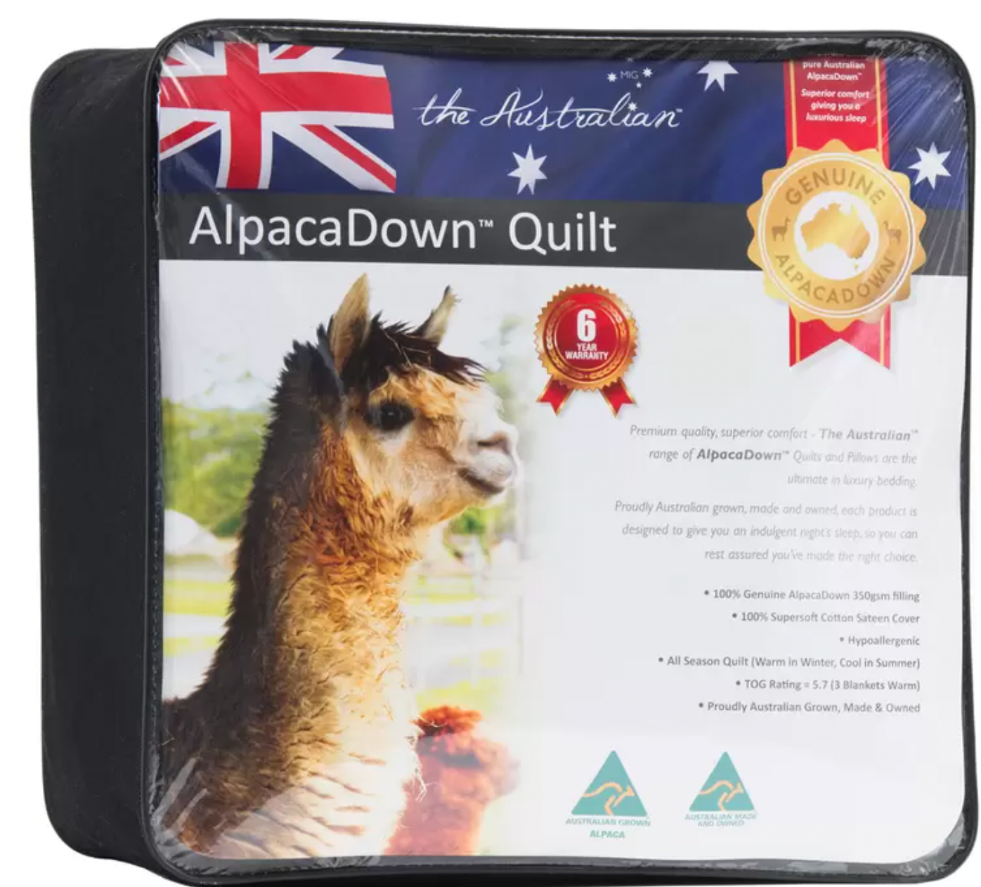 The Australian AlpacaDown King Quilt