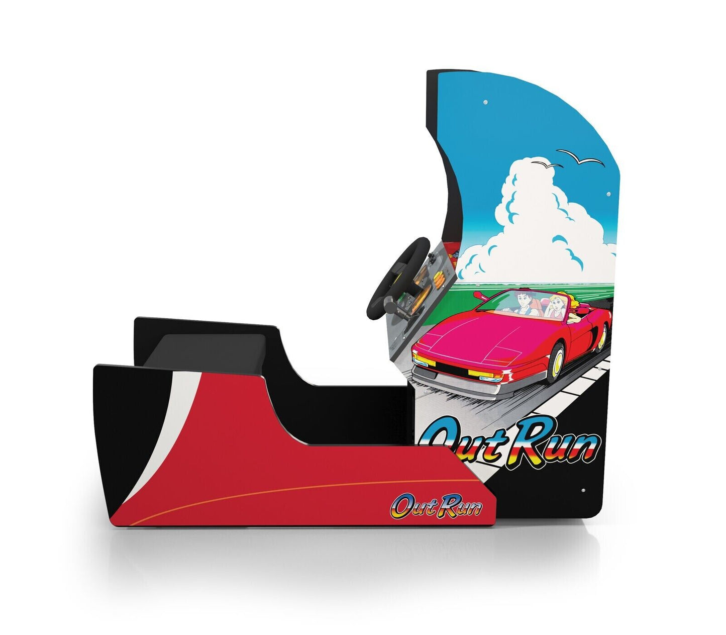 Arcade1Up Outrun ™ Seated Arcade Machine Racing Game Steering Wheels Brand New