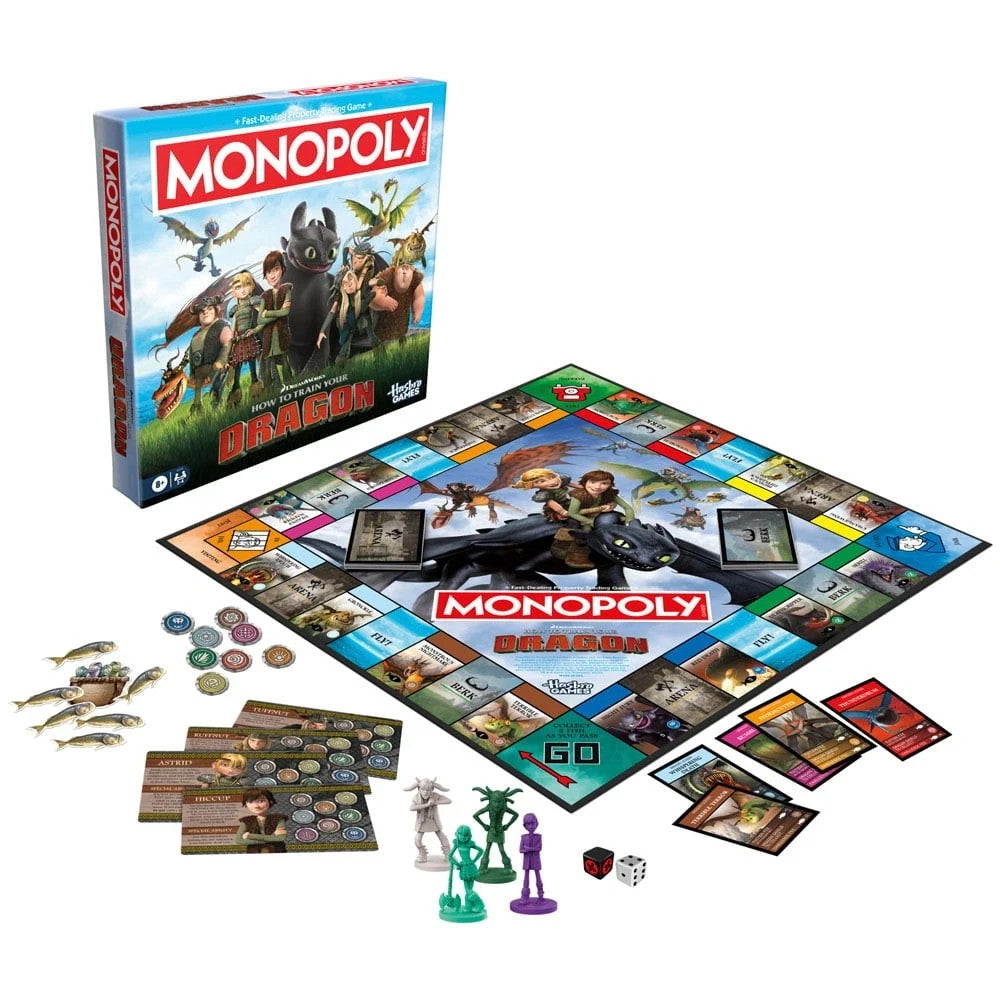 Monopoly How To Train Your Dragon (2010) Edition Board Game NEW