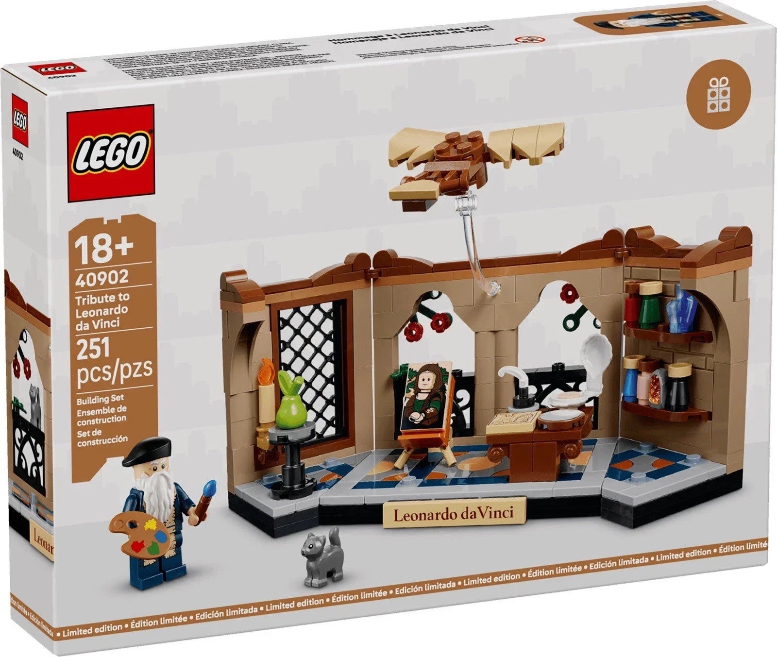 LEGO 40902 Tribute To Leonardo Da Vinci New Sealed