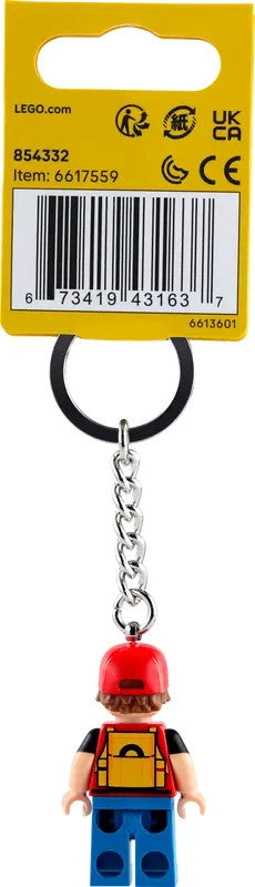 LEGO 854332 Pokémon Red Keychain Keyring Gamer Game Stocking Xmas Gift Idea