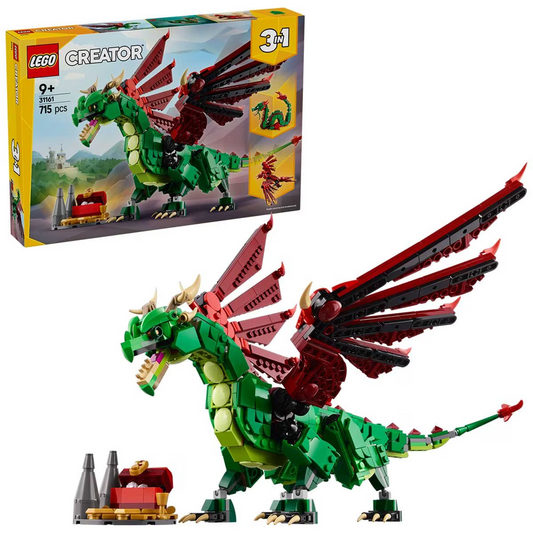LEGO Creator 31161 3-in-1 Medieval Dragon, Sea Serpent & Phoenix Building Set