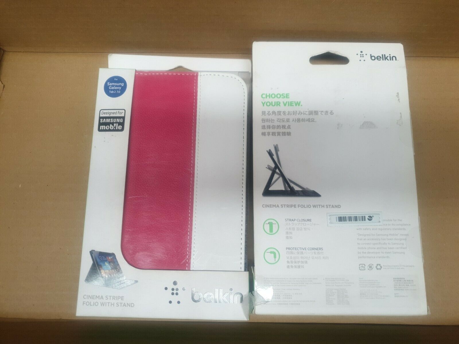 Belkin F8M387QEC02 Cinema Stripe Folio with Stand For Samsung Galaxy Tab 7.0