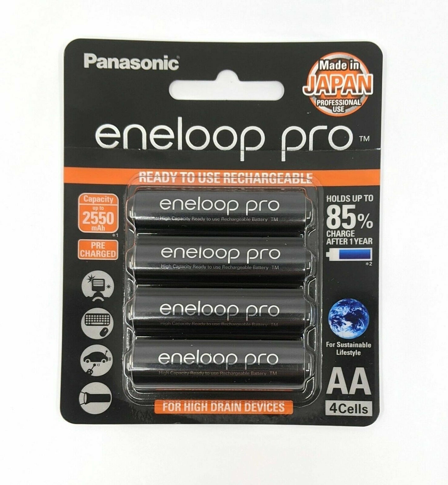 Panasonic Eneloop AA AAA Rechargeable NiMH Batteries Pro 2x/4x/4x Japan Made