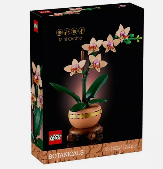 LEGO Botanicals Mini Orchid 10343 Decorative Plant Toys Age 18+ 274 Pcs
