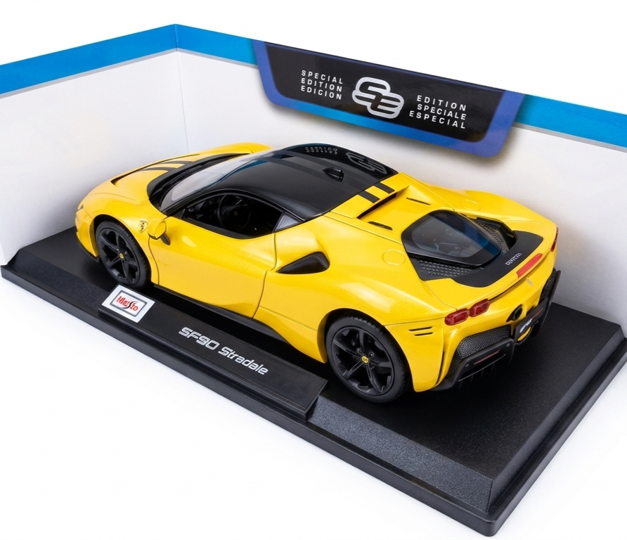 Maisto 1:18 Ferrari SF90 Stradale (Yellow) Diecast – Special Edition