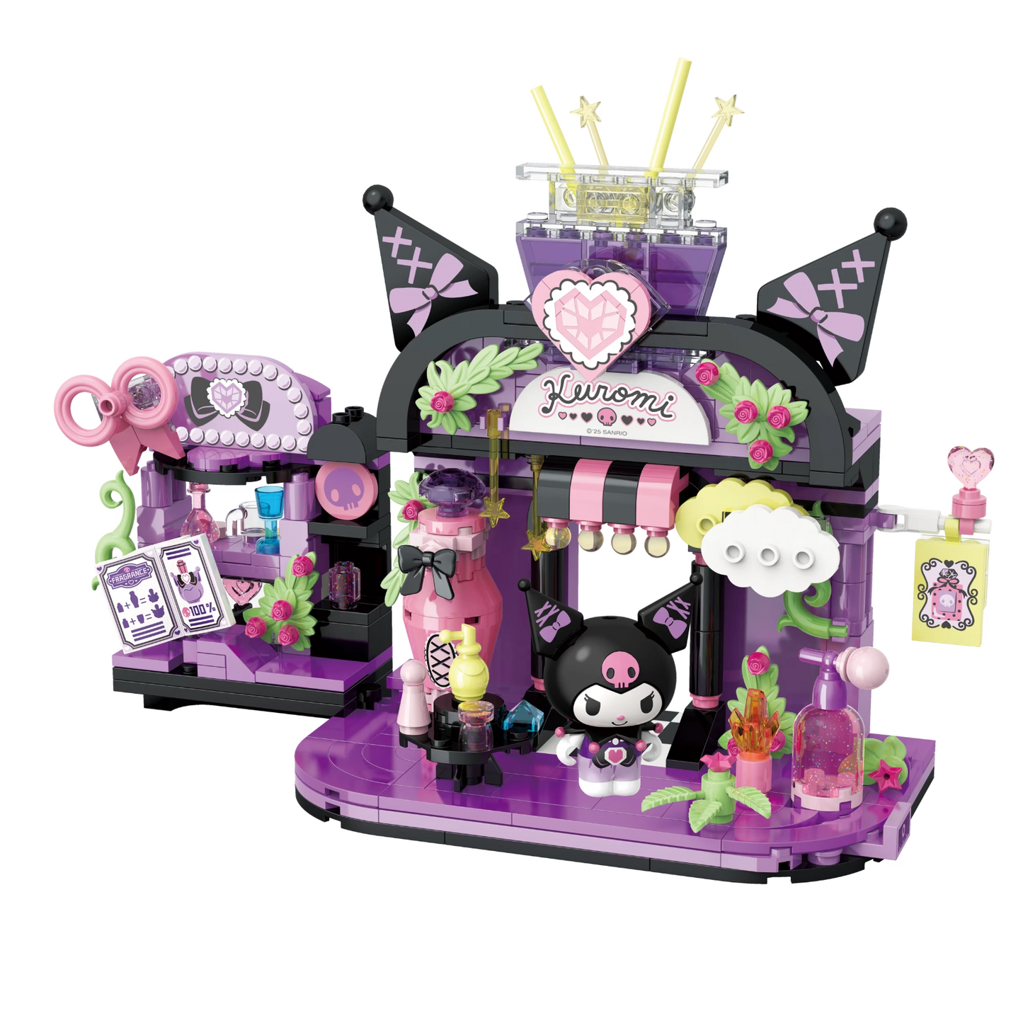 KeepPlay Sanrio Kuromi Enchanted Boutique 380-Piece Building Brick Playset