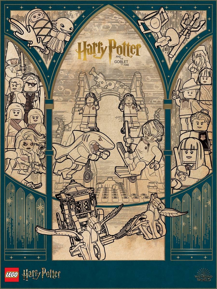 LEGO Insider Harry Potter 5009085 Art Print Posters 1st Edition 1-4 Set of 4