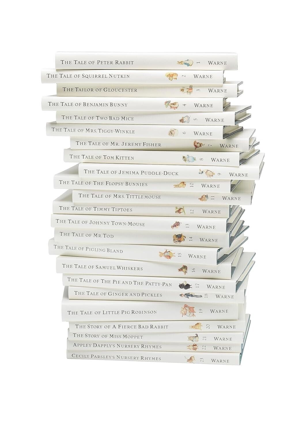 The world of Peter Rabbit 23 Volume Books Set Anniversary Edition White Jackets