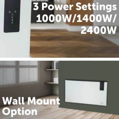 ARLEC 2400W SMART Wi-Fi Convection Heater Remote Control Grid Connect Wall Mount