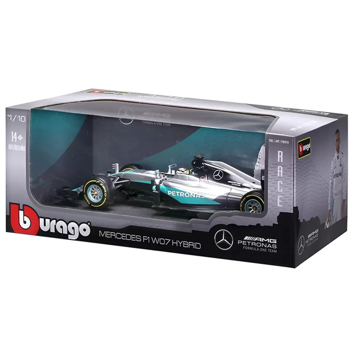 Maisto1:18 Scale Formula 1Diecast Cars Mercedes F1 W07Hybrid 2016 Lewis Hamilton