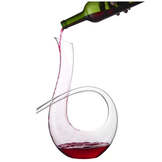 King Crystal Mouth blown Wine Decanter 1.2L Swan Shaped