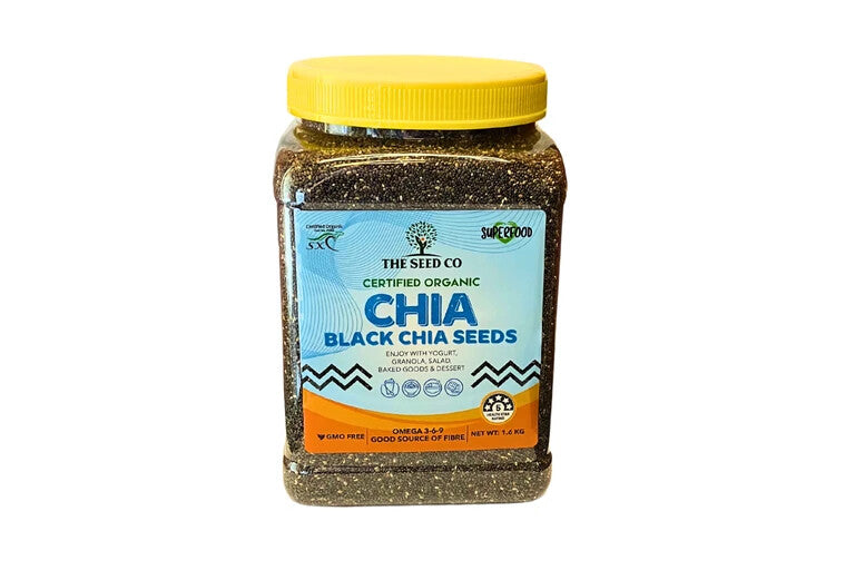 NEW Seed Co Certified Organic Chia Seeds 1.6kg Healthy & Nutritious Superfood