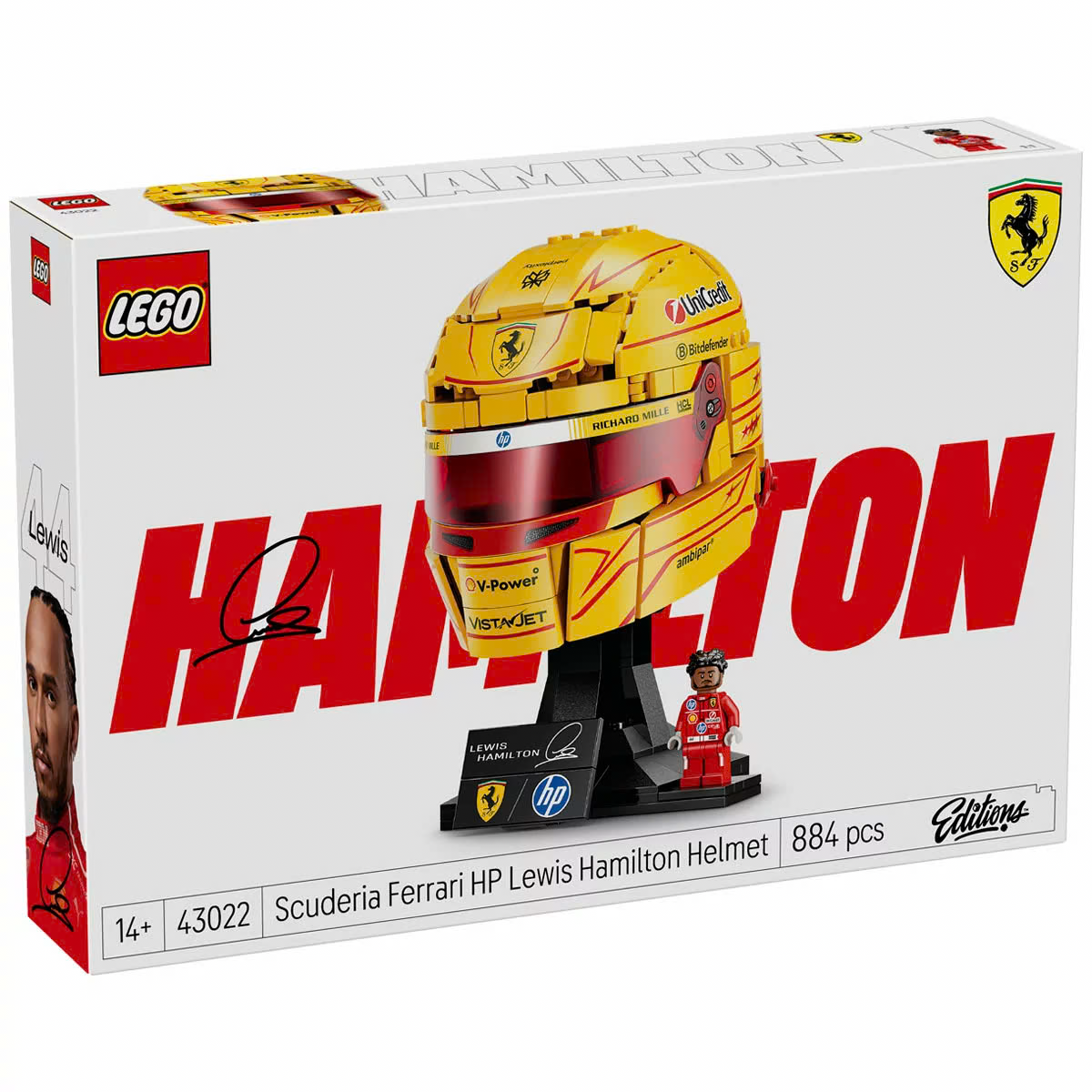 LEGO Editions: Scuderia Ferrari HP Lewis Hamilton Helmet (43022), LEGO Ideas,