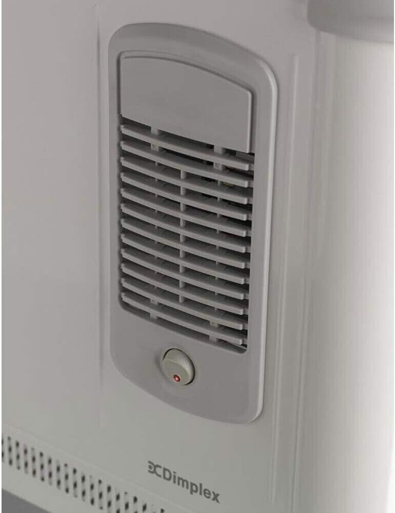 Dimplex 2000W Portable Electric Floor Convector Heater w/Turbo Fan Heating White