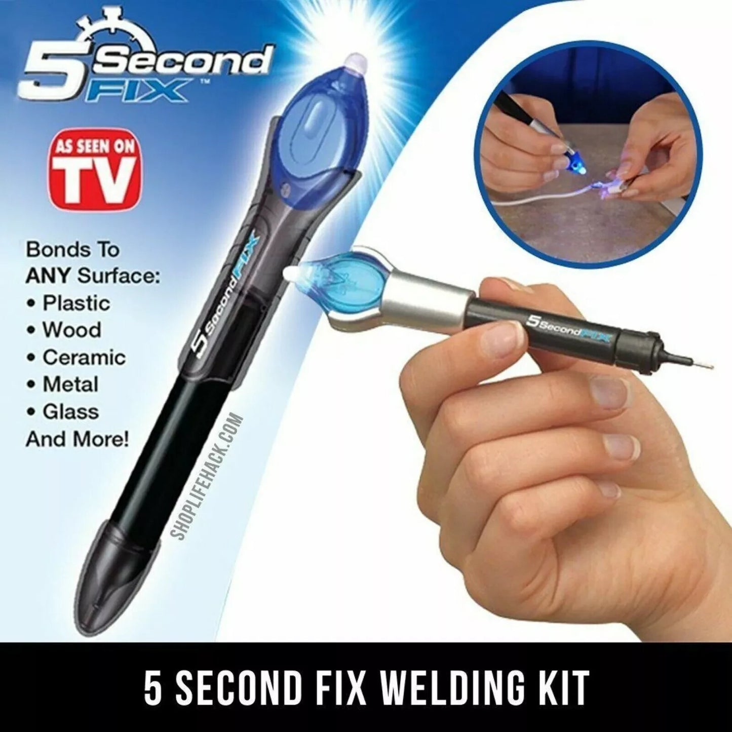 5 Second Fix UV Light Liquid Welding Kit Welding Compound Glue Repair Tool