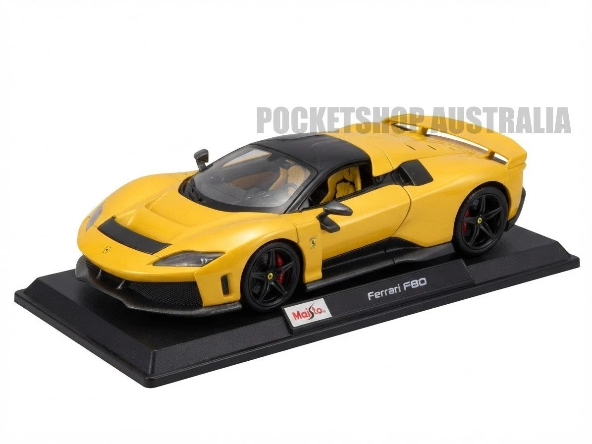 Maisto 1:18 Diecast Special Edition – Ferrari F80 (Yellow)