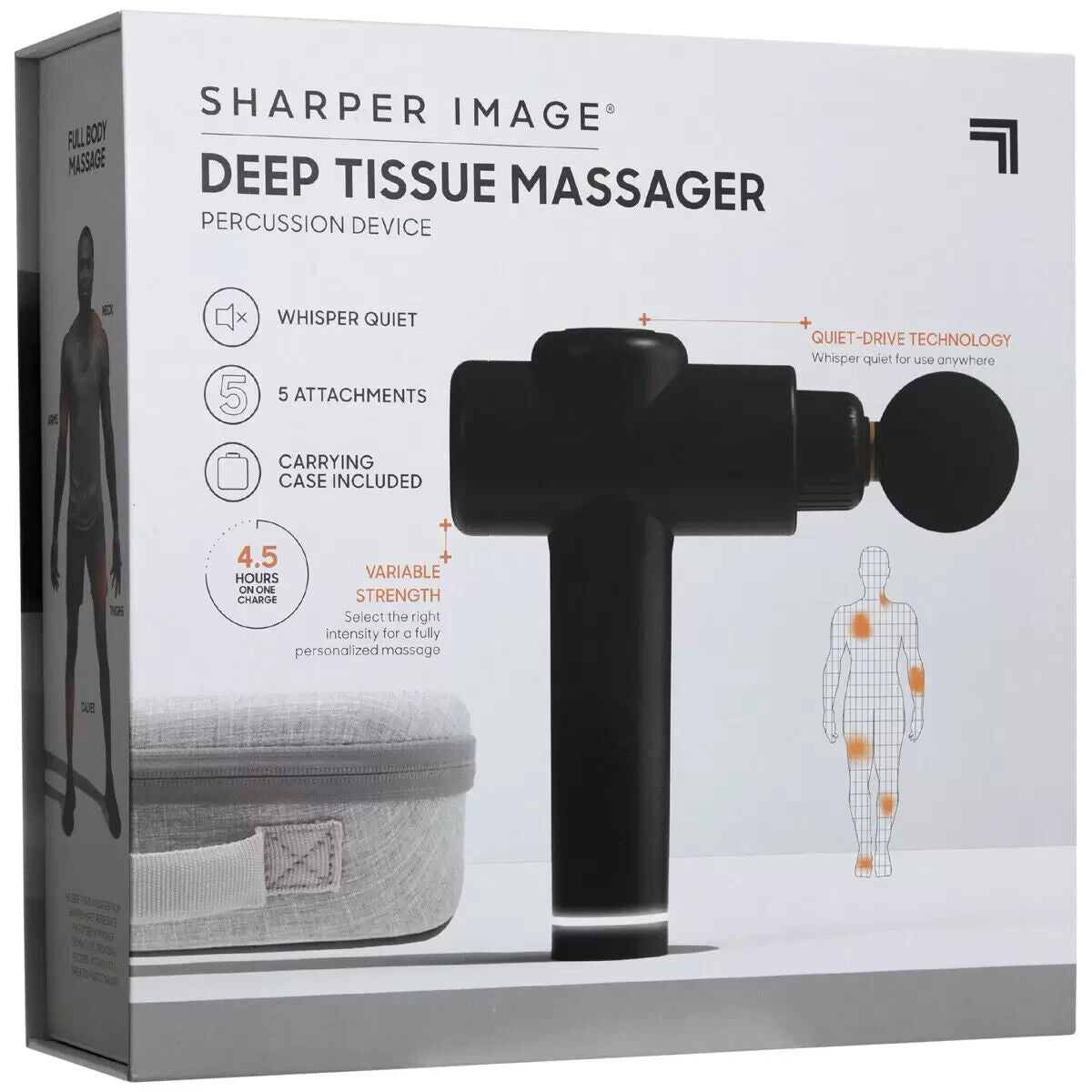 Sharper Image Powerboost Percussion Deep Tissue Massager Father's Day Gift !
