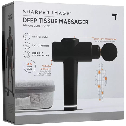 Sharper Image Powerboost Percussion Deep Tissue Massager Father's Day Gift !