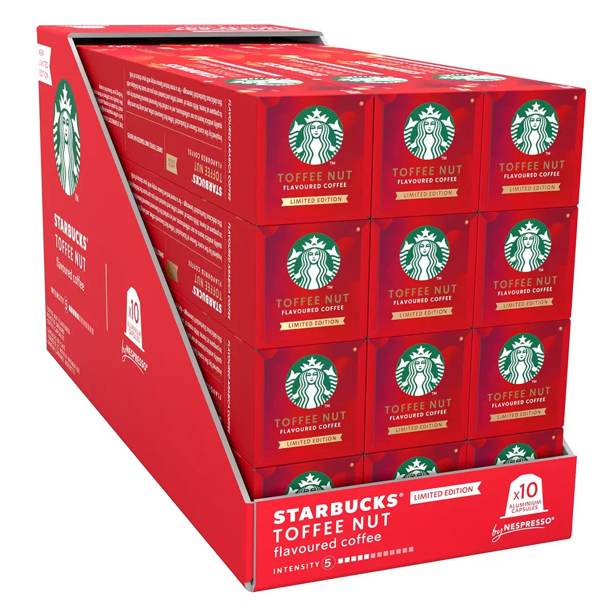 NEW Starbucks By Nespresso Toffee Nut Coffee Capsules 120 Pack Limited Edition