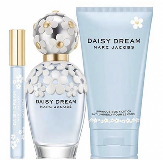 Marc Jacobs Daisy Dream 3pc Set 100ml EDT, Mini 10ml Body Lotion 75ml Gift Set
