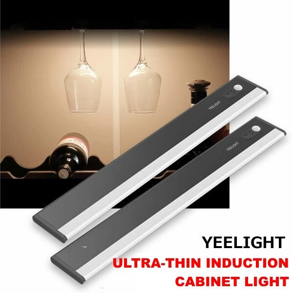 Yeelight Ultra Thin Induction Cabinet Light 2 Pack Dimmable Rechargeable New
