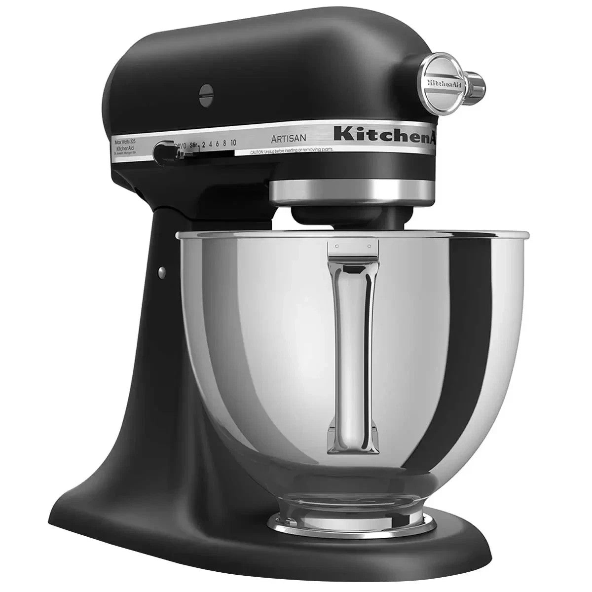 Kitchenaid KSM150 4.8L Artisan Stand Mixer Black 5KSM150PSABM