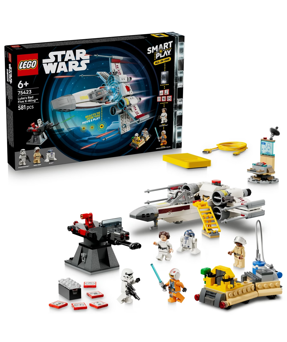 LEGO Star Wars Luke's Red Five X-Wing Set 75423 SMART Play Compatible 'BNIB'