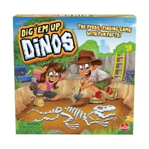 Dig' Em Up Dinos Playset 3D figures For 2-4 Players For Family Kids Board Game