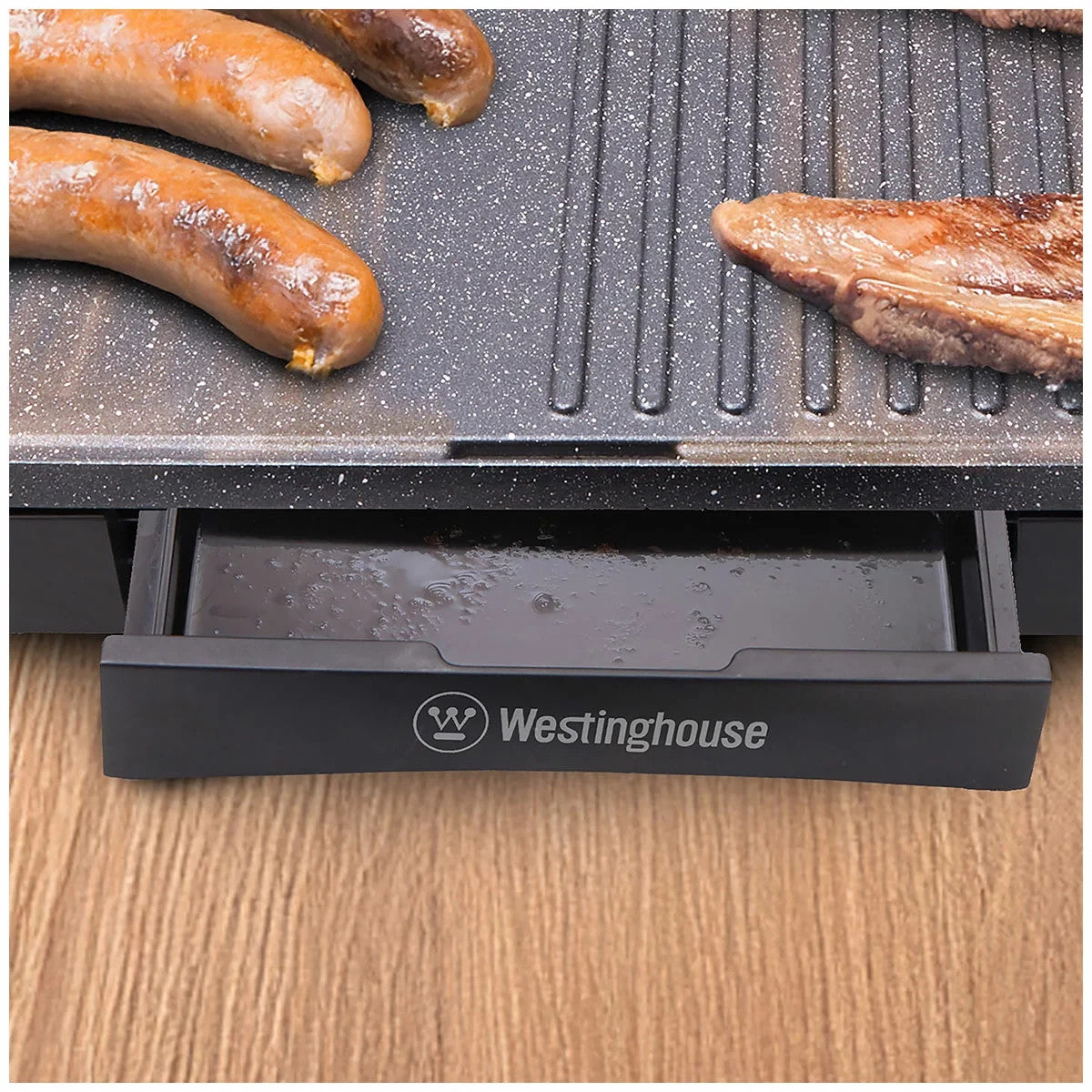 Westinghouse Non-Stick Electric Grill 2200W Black 652x261x68mm